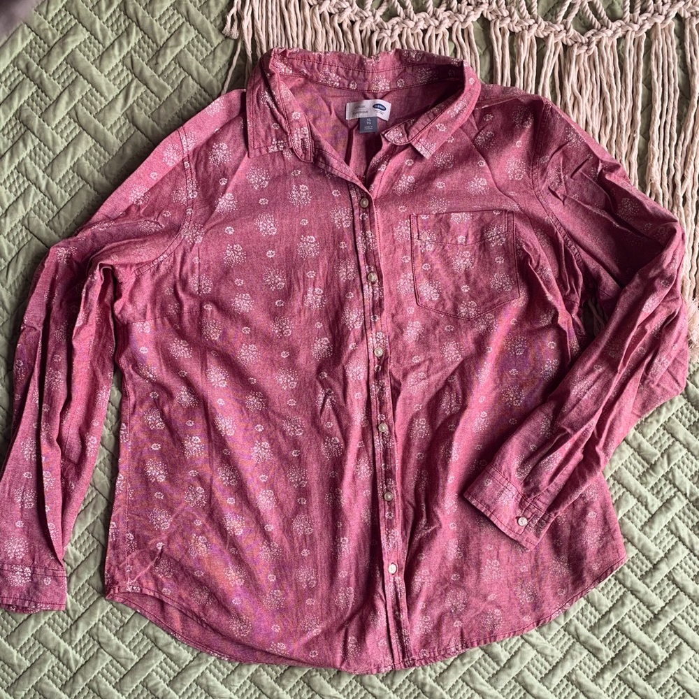 Old Navy Floral Button Up